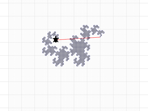 dragon curve II (iterative)