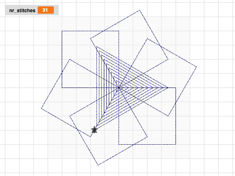 Maryans turtle stitch pinwheel