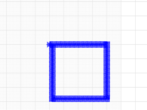 Quadrat für Applikationen mit Platzierung und Festnäher