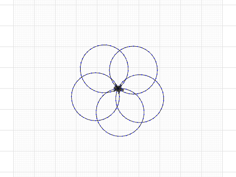 circle and flower
