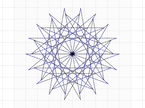 9 sided star spiral