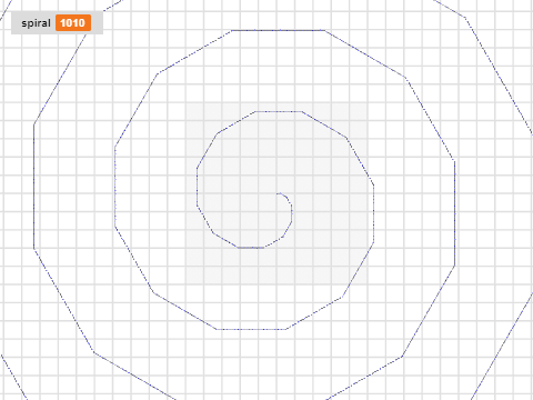 #6 Using variables to make spirals 