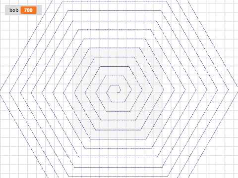 #6 Using variables to make spirals cw