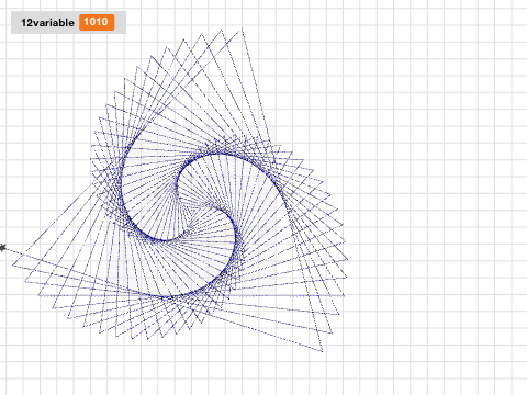 #6 Using variables to make spiral mw