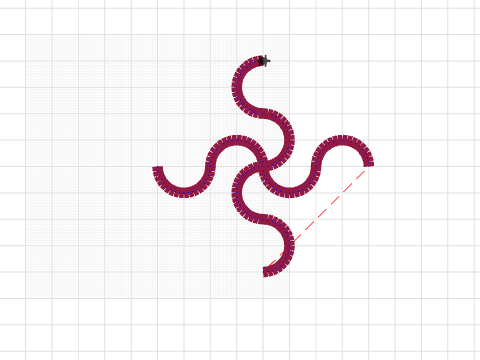 Semicírculos enlazados