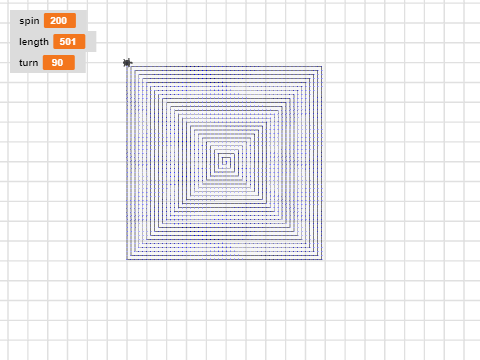 spiral and square spiral