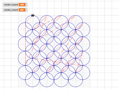 Fabric daisy pattern