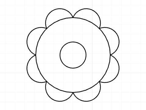 A Variable Size Scalloped Circle