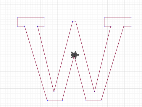 W turtle stitch day 2