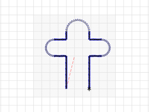 Vingerpop met gebruik arc