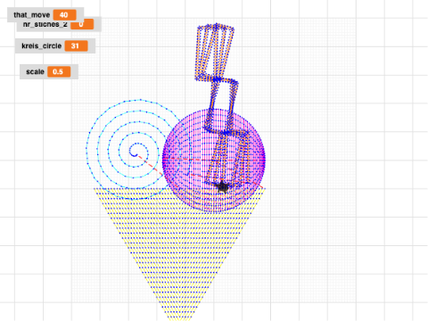 Kreis füllen mit Raster_combWithCone