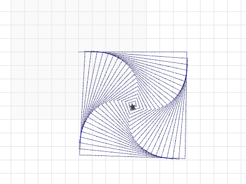 4x Welle mit Quadrat