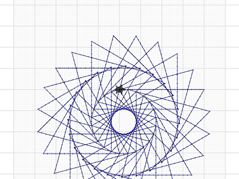 Mrs Aston triangle pattern no centre