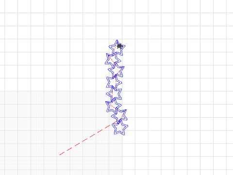 Stars earrings - From svg to embroidery