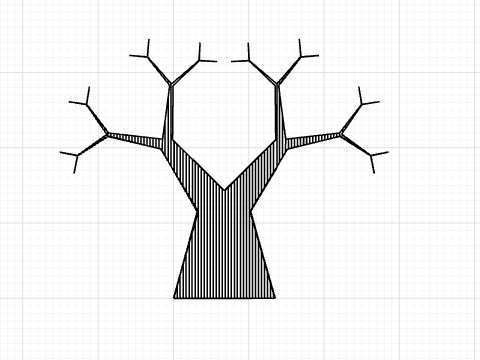 Tree using CSs vee