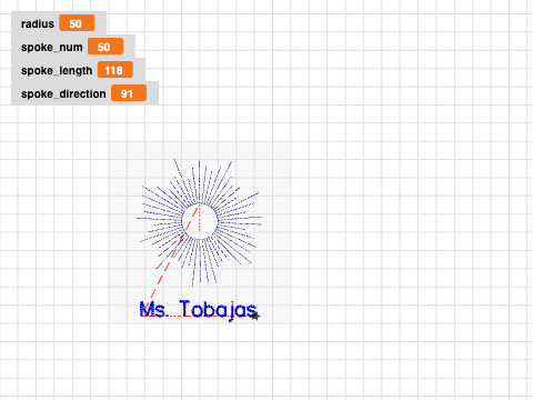 name + bespoke circle