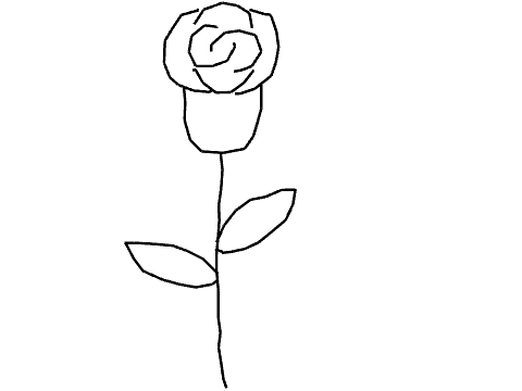 free curve painting butterfly