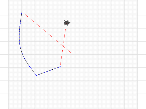 free curve painting butterfly