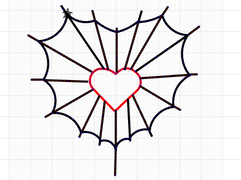 spider web heart