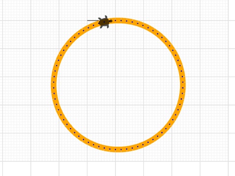 Drawing circle in different colors