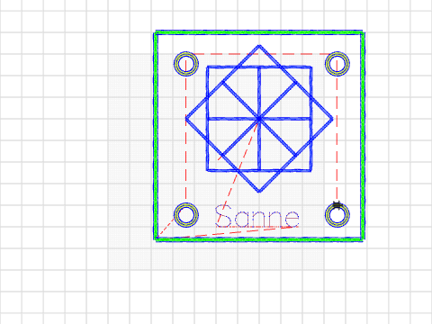 Sanne eindproject met vierkant erom heen