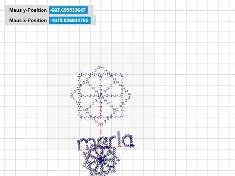 zwei blumen muster name