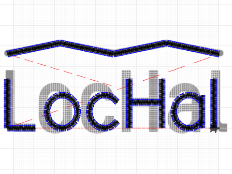 LocHal logo simple font
