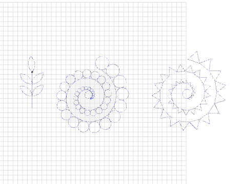 Rolled Paper Flowers w/Leaves