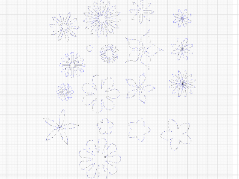 Flowers To Be Cut With an Electronic Paper Cutter