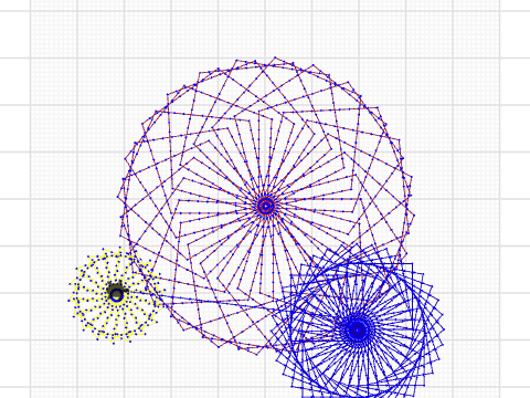 circle of polygons