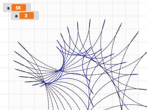 Squashed square spirals