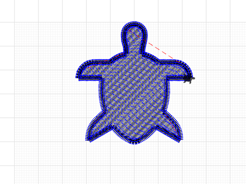 a filled medium sized turtle