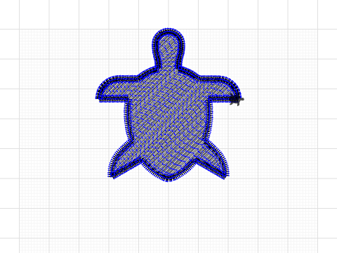 a filled medium sized turtle