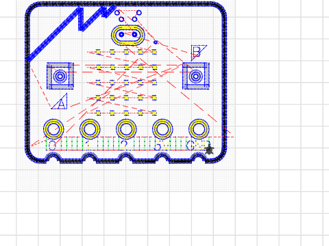 microbit voorkant van Peter