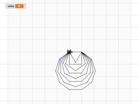 nested polygons using For loop