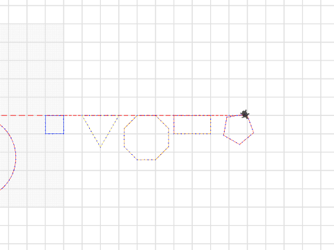 Red Circle Blue Square Lab B.W