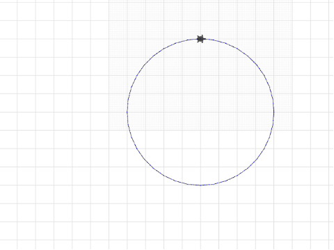 4cm radius circle