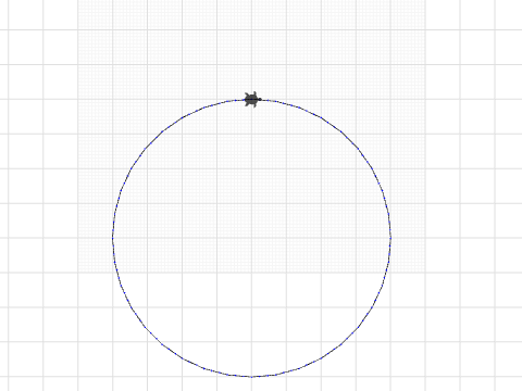 Circle (200 step radius)