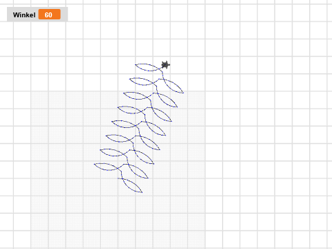 Blätterlinie-gerade