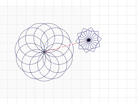 Flower petal and Pinwheel