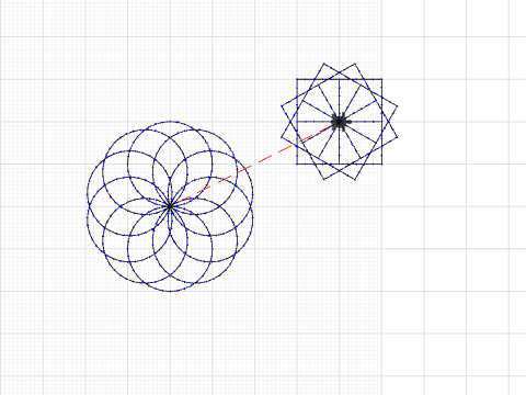 Flower and square pedal