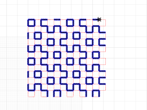 Sashiko with a jumpstitch