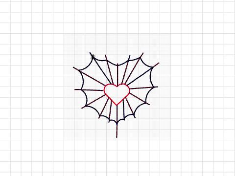 spider web heart !