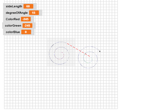 Multi-colored spirals