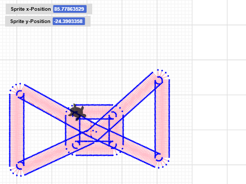 schleife mit laufstich+Satinstich