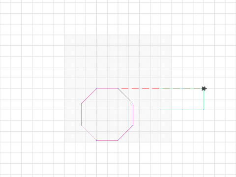 octagon and rectangle