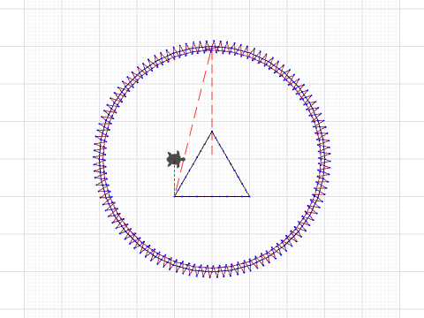 Kristbaumkugel mit dreieck