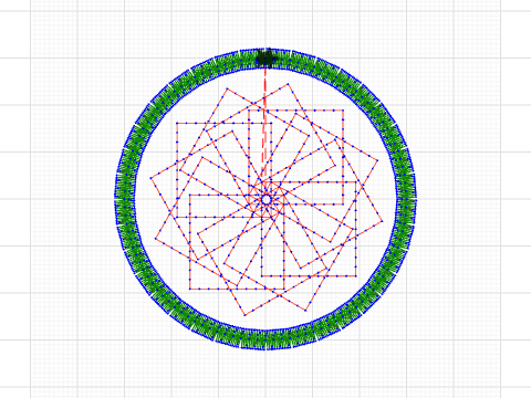 Kristbaum Kugel mit Stern Cati