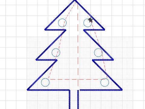 kerstboom met ballen