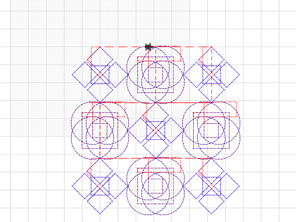 円と正方形の組み合わせ